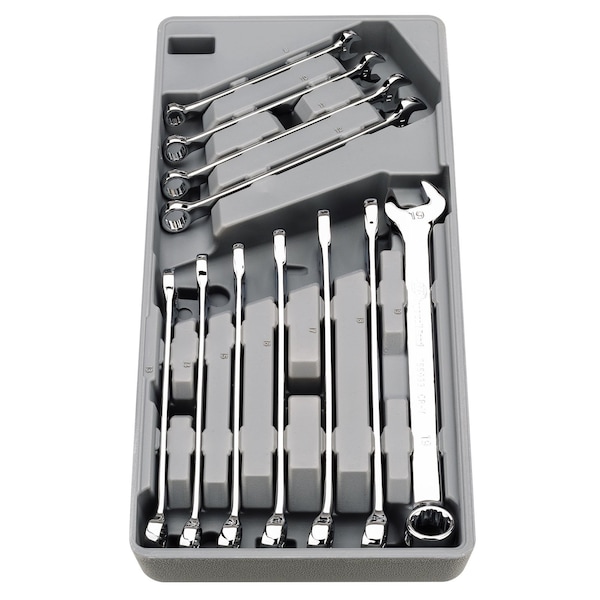 11 Piece Metric Long Pattern Combination Wrench Set